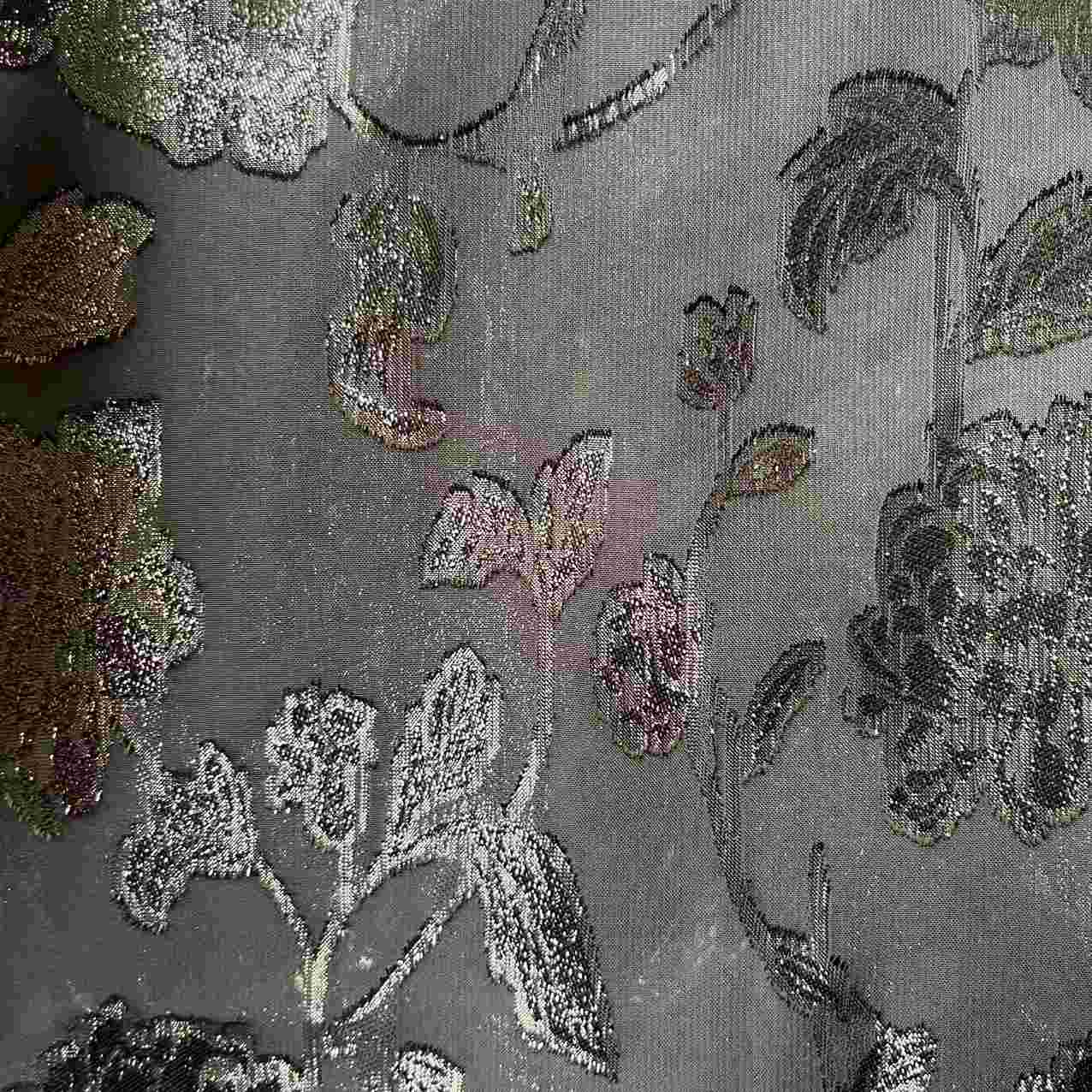 亮片丝剪花雪纺